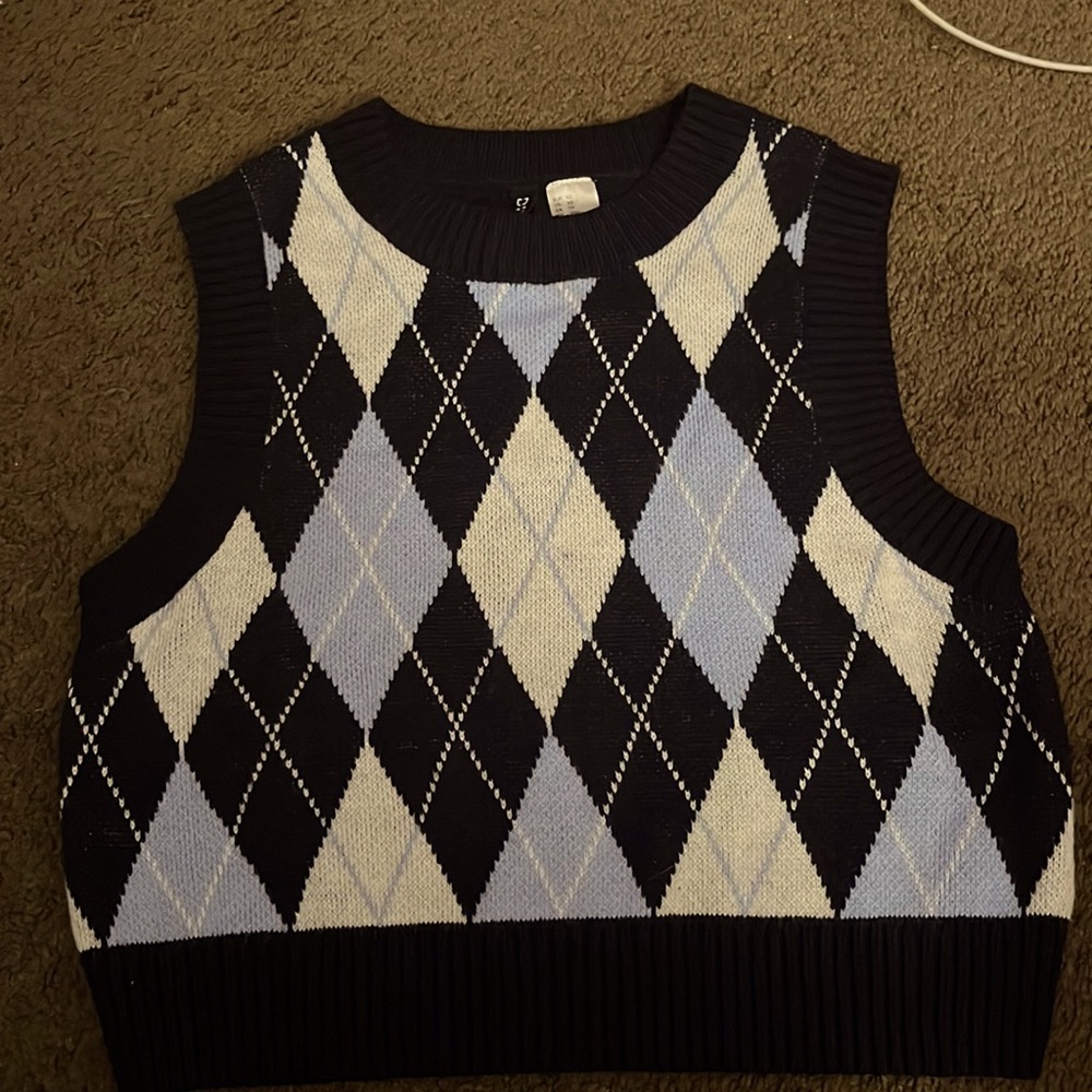 H&M DIVIDED Crop Sweater Vest